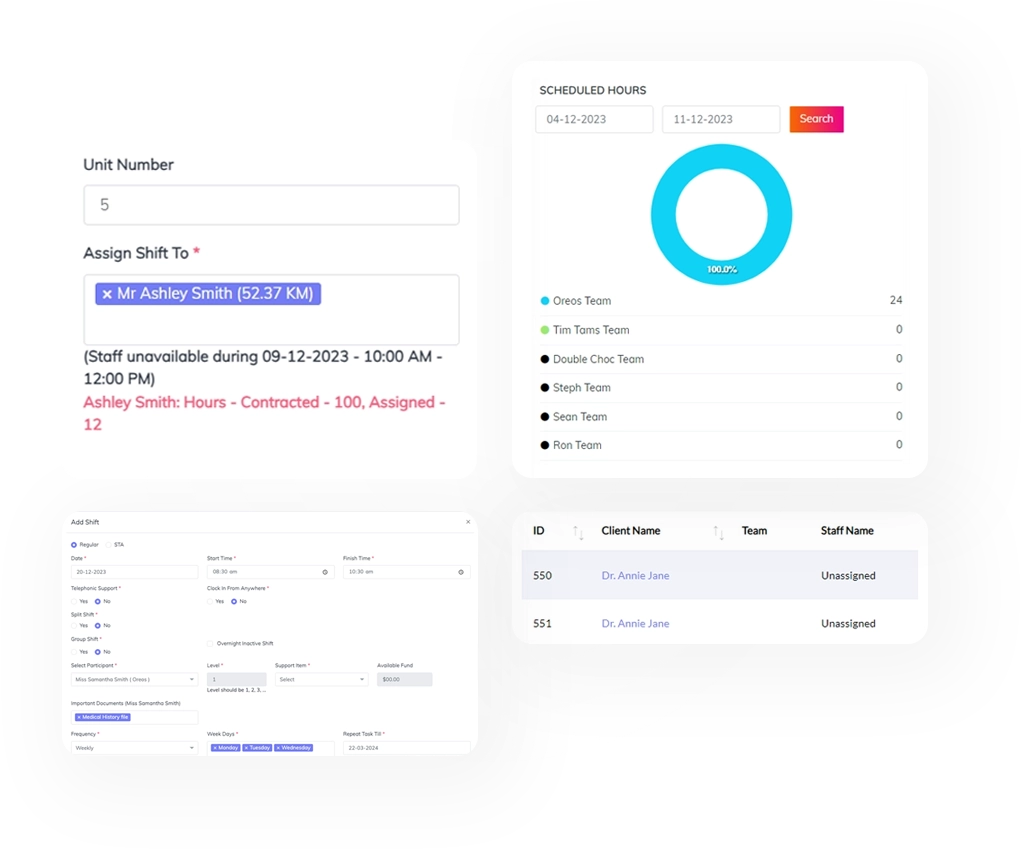 NDIS Rostering Software